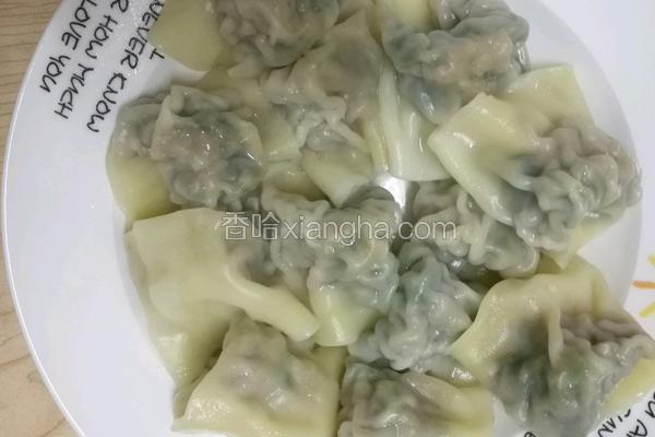 香菜豆腐馄饨的做法
