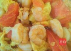 馒头西红柿鸡蛋虾仁做法