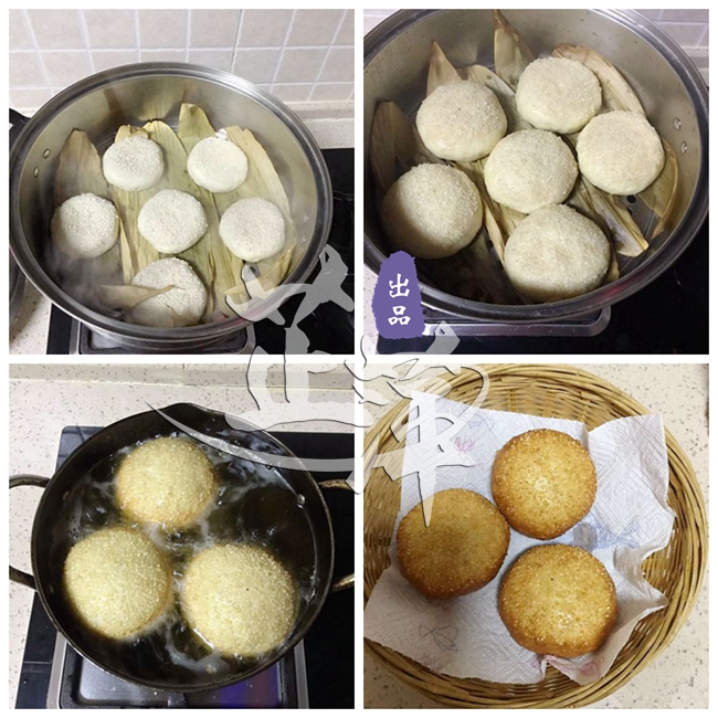 油炸芝麻饼的做法