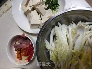 白菜豆腐肉段的做法