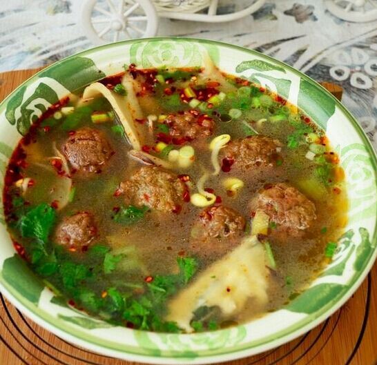 地摊绿豆丸子汤的做法