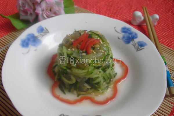 黄瓜凉拌海蜇鸡蛋做法