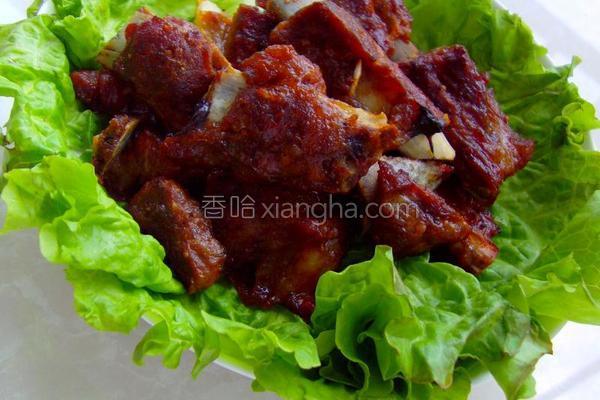 果木烤排骨的正宗做法