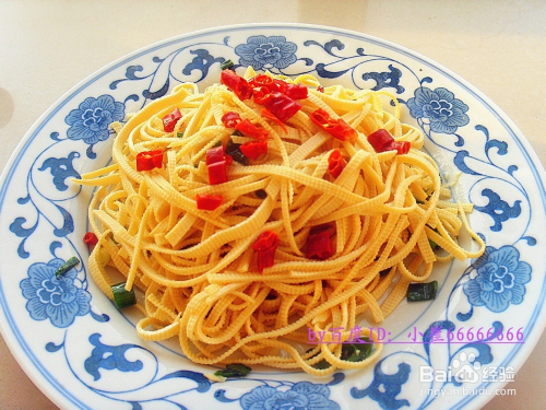 拌红干豆腐的做法
