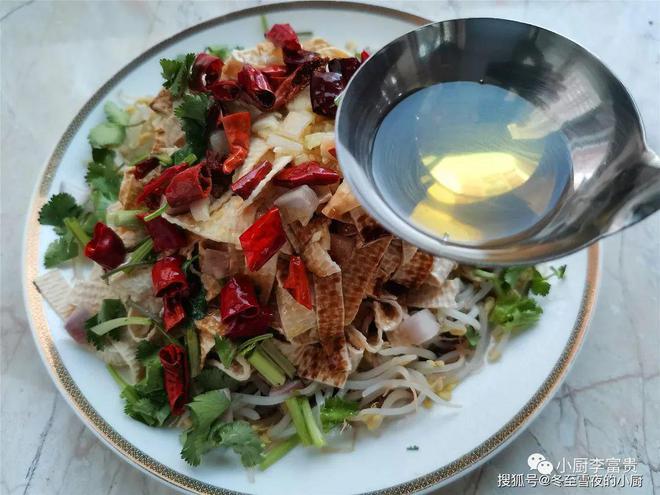 东北干豆腐炒菜的做法