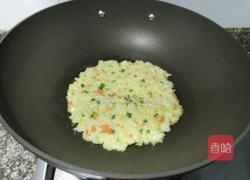 米饭鸡蛋饼做法图解