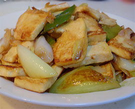 豆腐爆大葱的做法视频