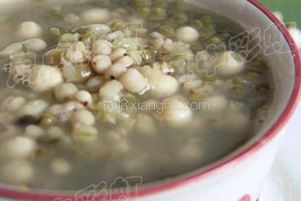 薏米绿豆藕片汤的做法