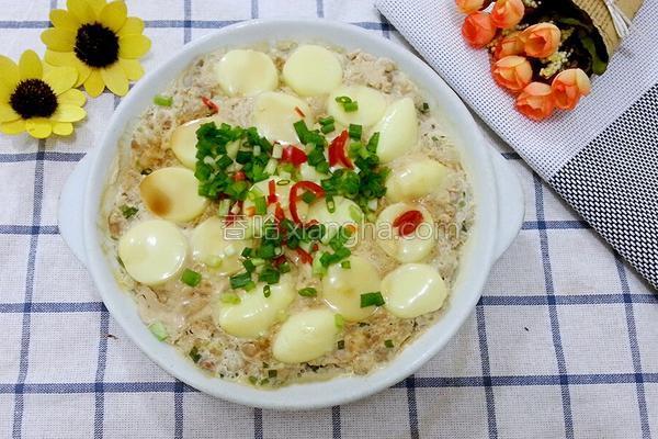 日本豆腐虾肉沫鸡蛋做法