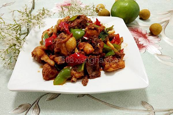 爆炒小公鸡豆腐的做法