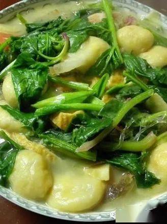 河南菠菜面筋汤的做法