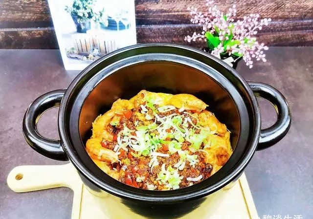 蒜蓉豆腐虾煲的做法