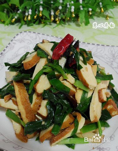 香干韭菜鸡蛋家常做法