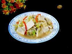 圆白菜保豆腐的做法