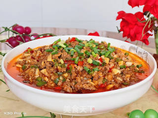 肉末鸡蛋煨豆腐，家常美食的温馨味道