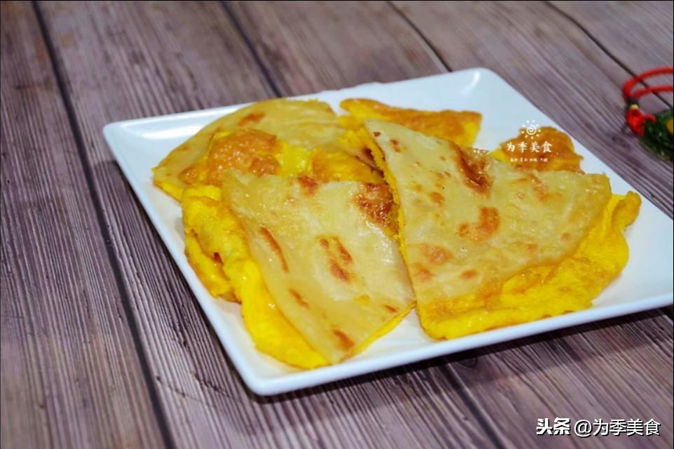 烙饼粘鸡蛋的做法