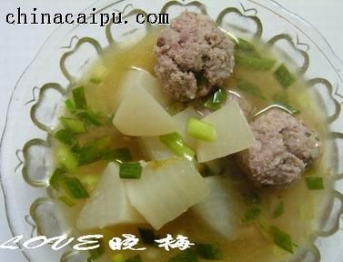 豌豆肉丸汤的家常做法