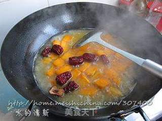 大红枣南瓜汤的做法