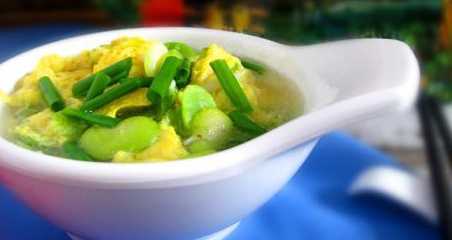 海菜蚕豆汤的做法