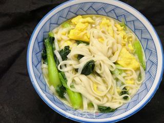 简单青菜鸡蛋面做法