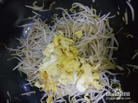 连云港豆芽炒鸡蛋做法