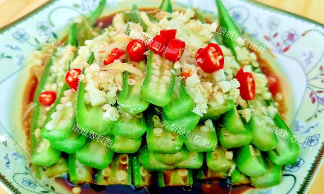 蚝油秋葵拌豆腐——家常美味，营养满分