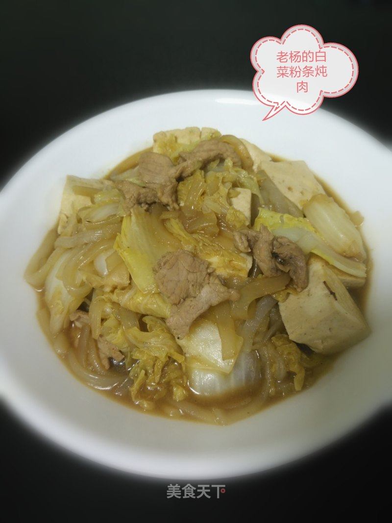 猪肉白菜顿豆腐的做法