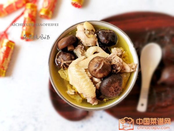 花菇炖肉末汤的做法