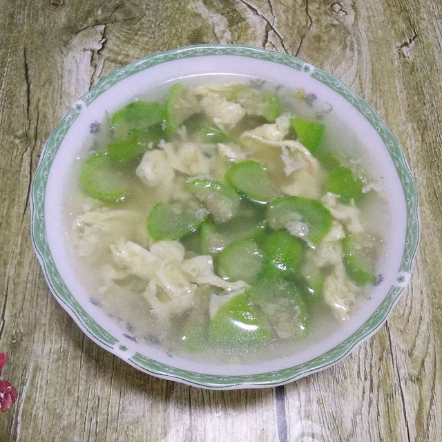 丝瓜煮鸡蛋汤做法