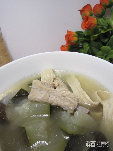 蒜泥排骨加冬瓜汤的做法
