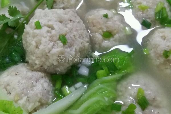 盛汤丸子的做法