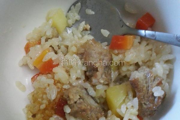 排骨焖饭麻辣味的做法