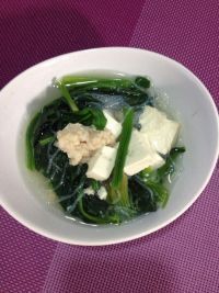 豆腐虾仁菠菜汤的做法
