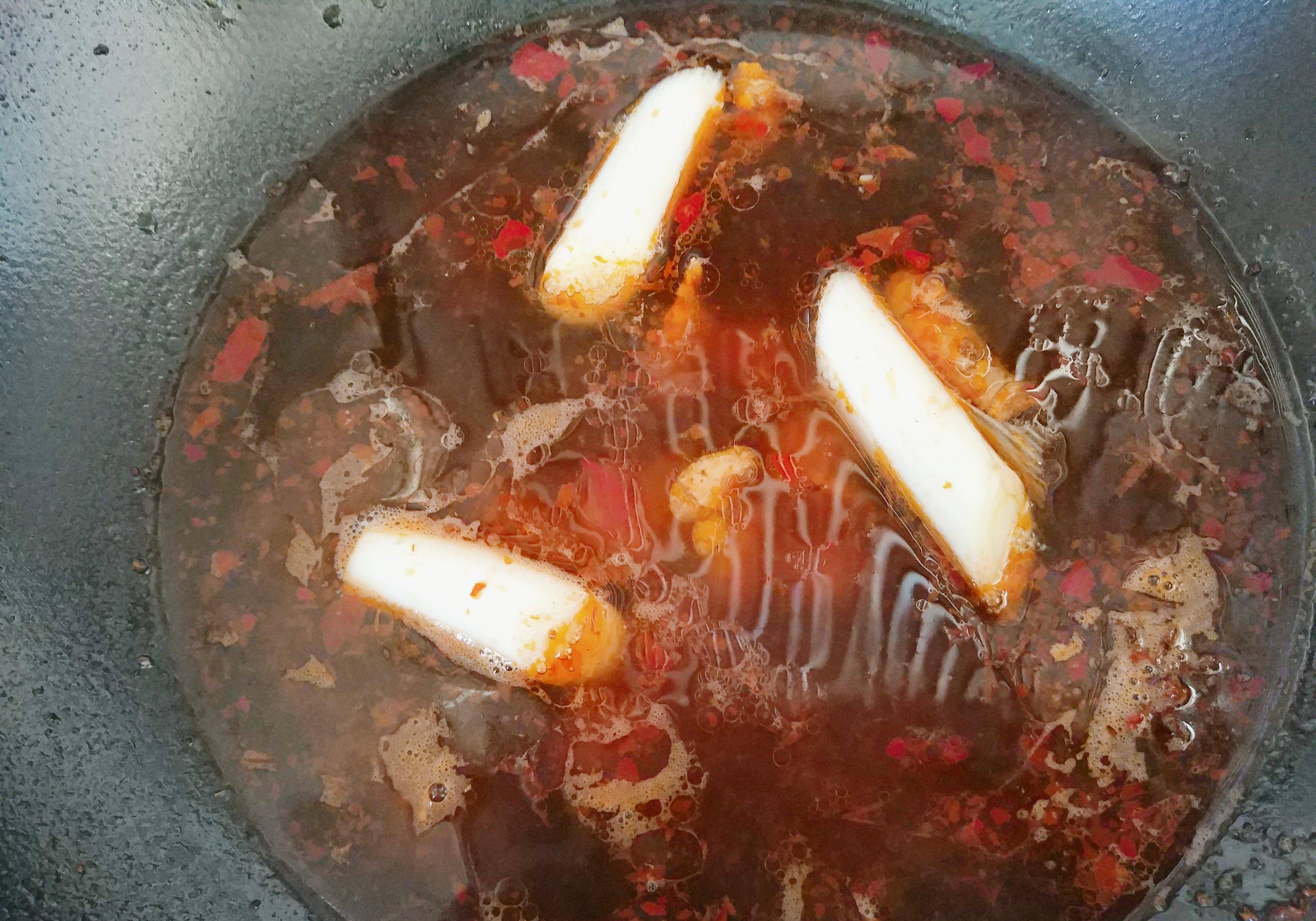 丫鱼烧豆腐的做法