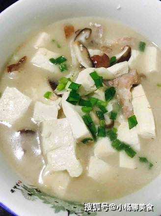 大葱香菇白豆腐的做法