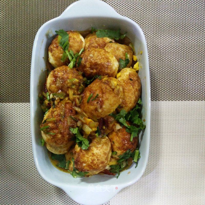 虎皮鸡蛋炖豆腐，家常美食的绝妙搭配