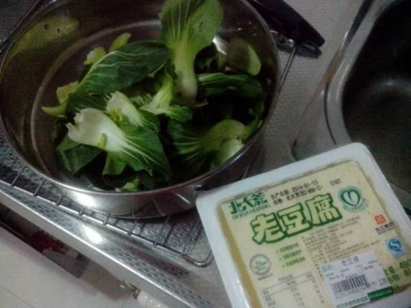 家常油菜豆腐的家常做法