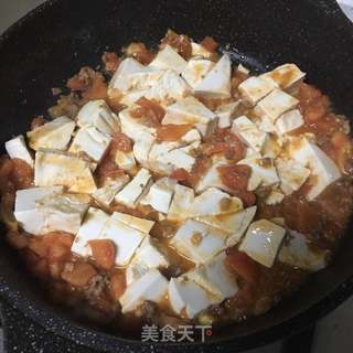 肉末豆腐蒸蛋番茄，家常美食的完美融合