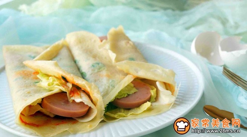 鸡蛋饼卷的做法大全图解