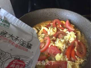 鸡蛋西红柿意面做法