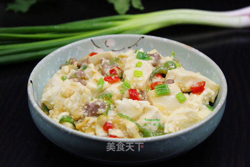 做嫩豆腐肉末豆腐的做法