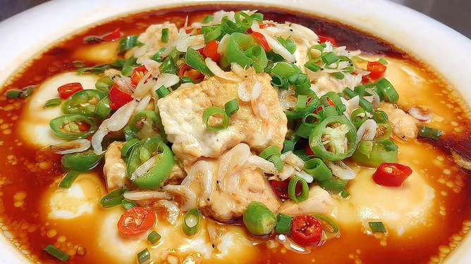 蒸日本豆腐和鸡蛋的做法