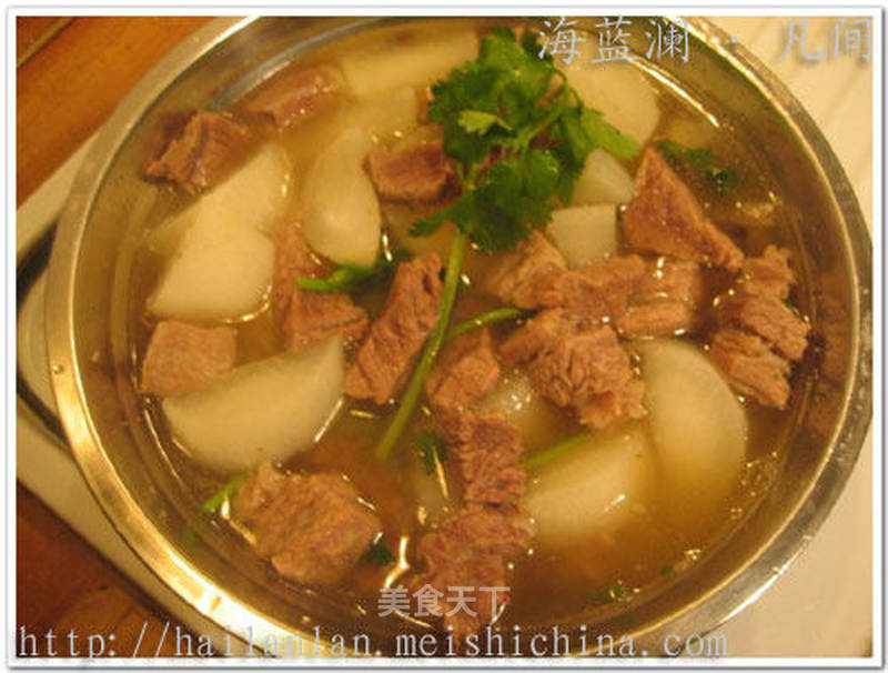 牛肉白箩卜汤的做法