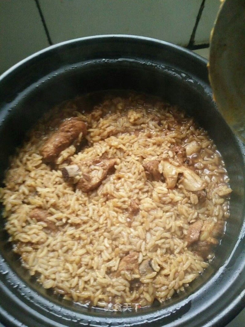 砂锅排骨扒饭的做法