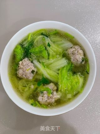 白菜鸡蛋圆子汤做法视频