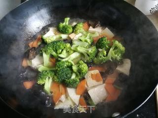 西兰花虾仁豆腐的做法