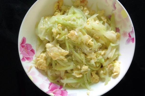 大葫芦炒鸡蛋做法