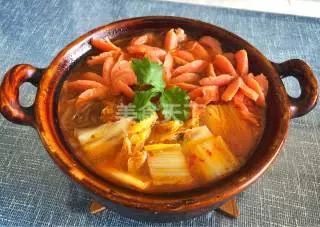豆腐白菜红薯粉煲的做法