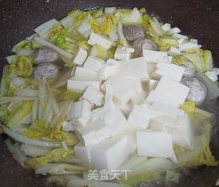 包菜豆腐圆子的做法