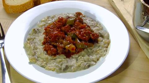 茄子炖羊肉，秋日里的滋补佳肴